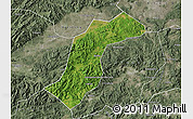 Satellite Map of Quannan, semi-desaturated