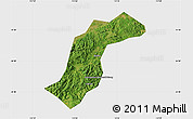 Satellite Map of Quannan, single color outside