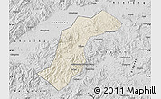 Shaded Relief Map of Quannan, desaturated