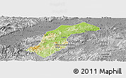 Physical Panoramic Map of Quannan, desaturated