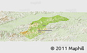 Physical Panoramic Map of Quannan, lighten