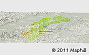 Physical Panoramic Map of Quannan, lighten, semi-desaturated