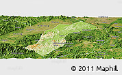 Physical Panoramic Map of Quannan, satellite outside
