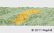 Savanna Style Panoramic Map of Quannan