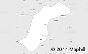 Silver Style Simple Map of Quannan