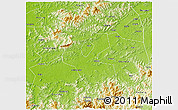 Physical 3D Map of Shangrao