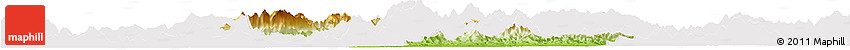 Physical Horizon Map of Shangrao, cropped outside