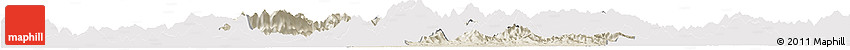 Shaded Relief Horizon Map of Shangrao, cropped outside