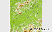Physical Map of Shangrao
