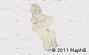 Shaded Relief Map of Shangrao, cropped outside