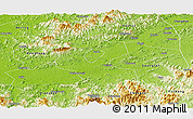Physical Panoramic Map of Shangrao