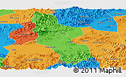 Political Panoramic Map of Shangrao