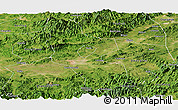 Satellite Panoramic Map of Shangrao