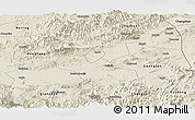 Shaded Relief Panoramic Map of Shangrao