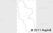 Blank Simple Map of Shangrao, cropped outside