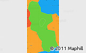 Political Simple Map of Shangrao