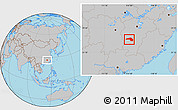 Gray Location Map of Taihe