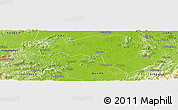 Physical Panoramic Map of Taihe