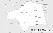 Silver Style Simple Map of Wuning