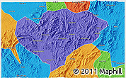 Political 3D Map of Xingguo