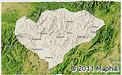 Shaded Relief 3D Map of Xingguo, satellite outside
