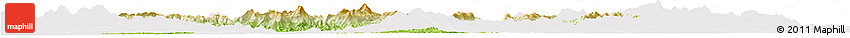 Physical Horizon Map of Xingguo, cropped outside