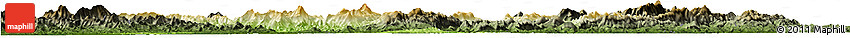 Physical Horizon Map of Xingguo, darken