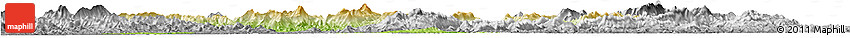 Physical Horizon Map of Xingguo, desaturated