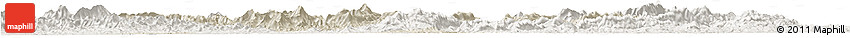 Shaded Relief Horizon Map of Xingguo, lighten