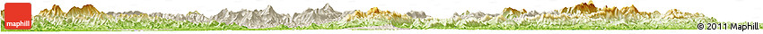 Shaded Relief Horizon Map of Xingguo, physical outside Shaded Relief Horizon Map of Xingguo, physical outside