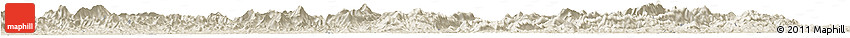 Shaded Relief Horizon Map of Xingguo