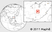 Blank Location Map of Xingguo