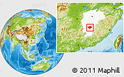 Physical Location Map of Xingguo, highlighted parent region