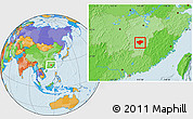 Political Location Map of Xingguo
