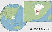 Savanna Style Location Map of Xingguo, highlighted parent region
