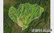 Satellite Map of Xingguo, darken