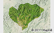 Satellite Map of Xingguo, lighten
