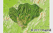 Satellite Map of Xingguo, physical outside