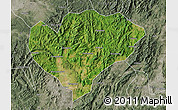 Satellite Map of Xingguo, semi-desaturated