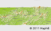 Physical Panoramic Map of Xingguo