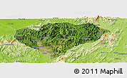 Satellite Panoramic Map of Xingguo, physical outside