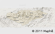 Shaded Relief Panoramic Map of Xingguo, lighten