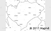 Blank Simple Map of Xingguo
