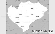 Gray Simple Map of Xingguo