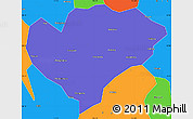 Political Simple Map of Xingguo