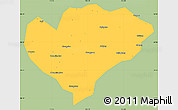 Savanna Style Simple Map of Xingguo, single color outside