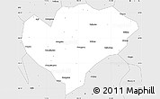 Silver Style Simple Map of Xingguo