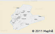 Classic Style 3D Map of Xinyu, single color outside