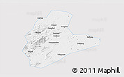 Silver Style 3D Map of Xinyu, single color outside