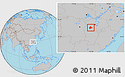 Gray Location Map of Xinyu